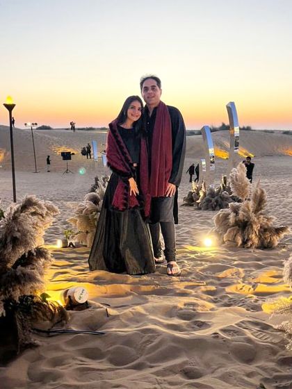 Dressed up for a beautiful wedding in the dunes of Jaisalmer. Celebrating love in such a magical setting is always an honor and a joy.