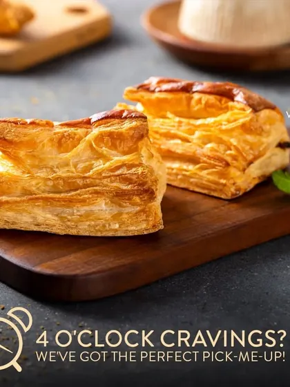 Those 4 o'clock cravings are real. Our freshly baked Veg Puffs are the perfect pick-me-up to get you through the rest of the day.