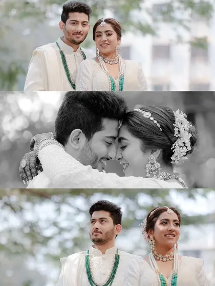 A mix of posed and candid shots, including a beautiful black and white embrace. This shows the variety of couple portraits I deliver from a single session.