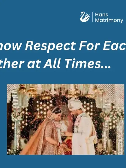 Mutual respect at all times is the cornerstone of a healthy marriage. I help match individuals who share this fundamental value.