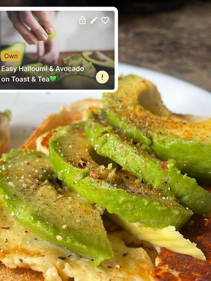 Easy halloumi and avocado on toast. A quick, simple, and delicious breakfast or lunch that's packed with protein and healthy fats.