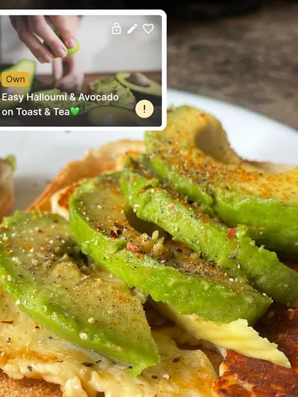 Easy halloumi and avocado on toast. A quick, simple, and delicious breakfast or lunch that's packed with protein and healthy fats.