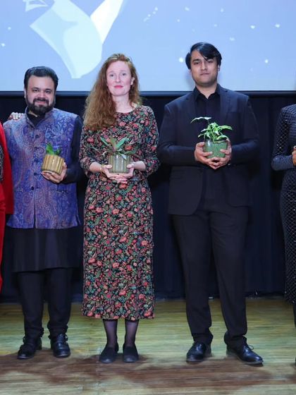 The performers of the musical evening receive plants as a token of appreciation. We value and acknowledge the artists who grace our stage with their talent.
