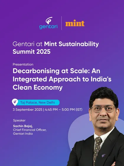 Our Chief Financial Officer, Sachin Bajaj, will speak at the Mint Sustainability Summit on decarbonising at scale. He will share insights on mobilizing sustainable finance and de-risking investments for net-zero growth.