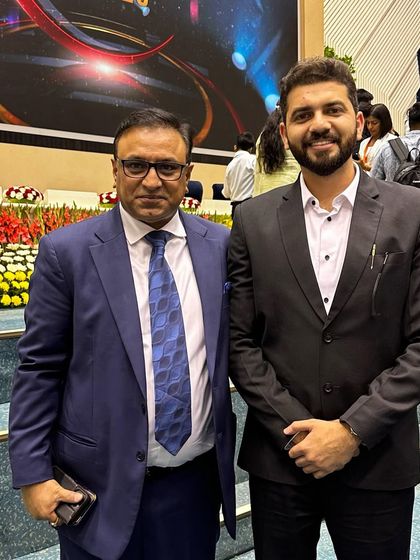 With Mr. Pradeep Rai, Senior Advocate and Vice President of the Supreme Court Bar Association (SCBA), at a legal event.