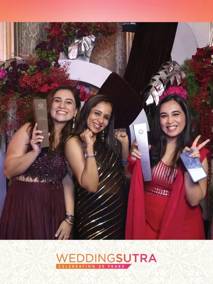 More smiles and celebrations from the WeddingSutra Influencer Awards. Our booth provides a professional and fun backdrop for guests to commemorate a special evening.