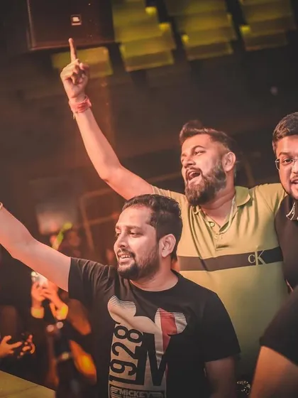 A power-packed Saturday night at a brand new venue in Siliguri. The crowd was on fire, complete with a CO2 gun to cool things down.