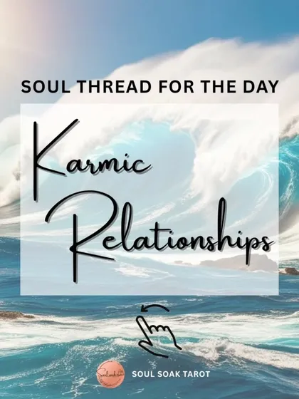 This is the start of a "Soul Thread" I created to explore the true meaning of karmic relationships. It's a concept we hear a lot about, and I want to bring clarity to it.