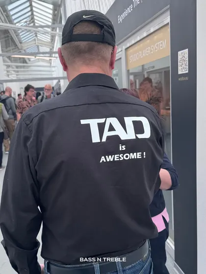 This shirt says it all: "TAD is Awesome!" We couldn't agree more. Their dedication to sound reimagined makes them one of our favorite high-end brands.