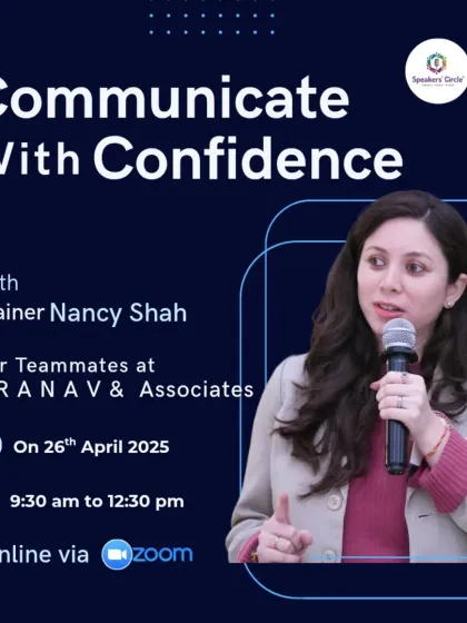 I offer both online and in-person sessions to suit your team's needs. Here is the announcement for a virtual training I led for the team at Pranav & Associates, focused on helping them communicate with greater confidence.