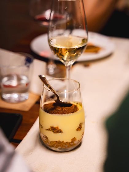 Another shot of our Tiramisu, a perfect way to end an evening of fine wine and food.