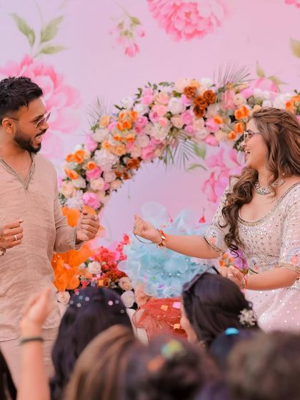 Even in candid moments, a great haircut stands out. This groom's textured style looks effortless and sharp while he enjoys his wedding celebration in Lonavala.