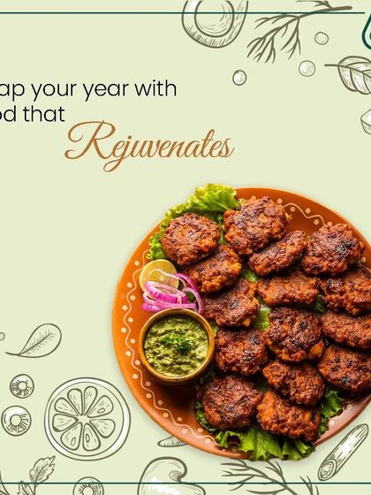 Our version of galouti kebabs, made with lean ingredients and packed with flavor. Served with green chutney, they make for a perfect high-protein snack or appetizer.