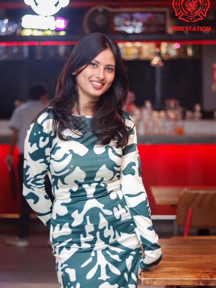 Dressed up and ready for the night. My place is the perfect backdrop for your weekend plans.