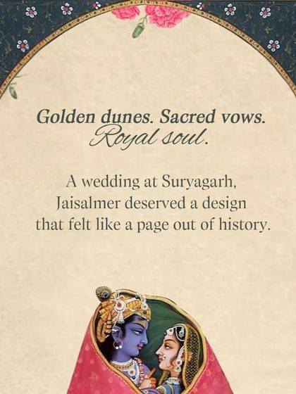 Ekaani - Luxury Wedding Stationery & Gifting Golden Dunes: A Suryagarh Story photo 17