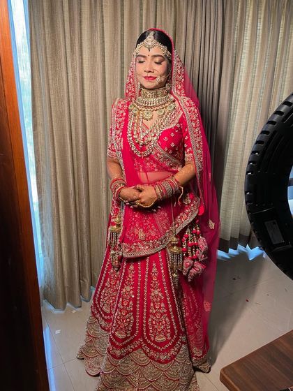 Mitali Jain - Bridal Makeup & Styling Classic Red & Gold Bridal Looks photo 25