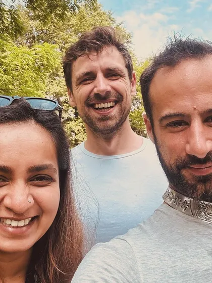 A happy selfie with my trio after our performance at the Jetlag Music Festival. These are the moments of friendship and shared joy that I treasure.
