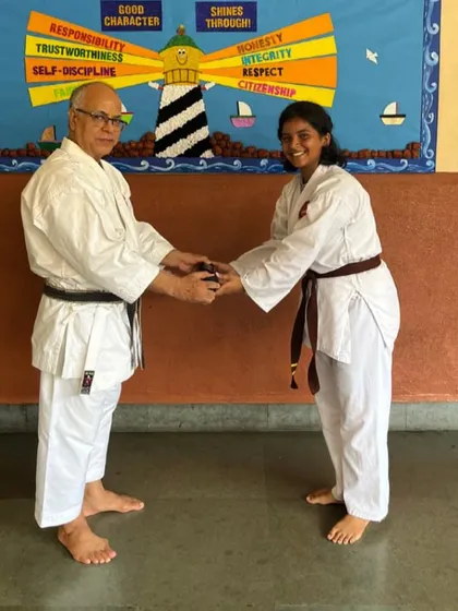 Congratulations to another dedicated student on achieving her Kuro-Obi. This achievement is a proud moment for her, her family, and the entire Andheri Dojo team that supported her journey.