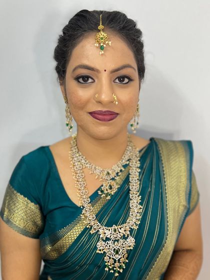 Veena Pujari - Bridal Makeup and Hairstyling Elegant Engagement & Pre-Wedding Looks photo 11