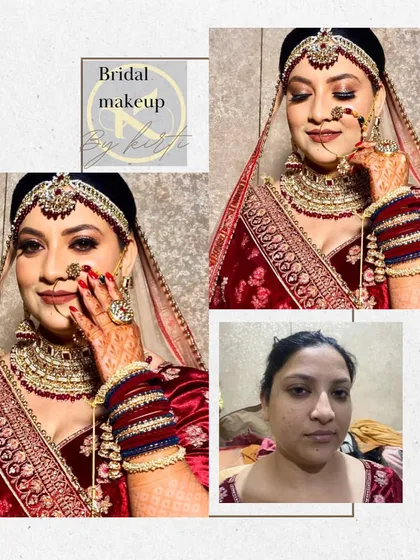 Another amazing bridal transformation. From a natural look to a fully glamorous bride, this shows the true potential of professional makeup.