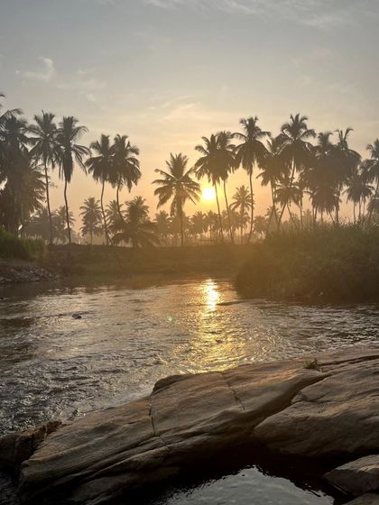The sun reflecting on the water, creating a path of golden light. This is the kind of image I would love to paint.