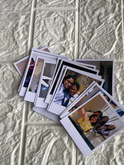 If you prefer a lighter option, I also offer thin Polaroids. They have the same great print quality but are more flexible, ideal for scrapbooking or putting in a letter.