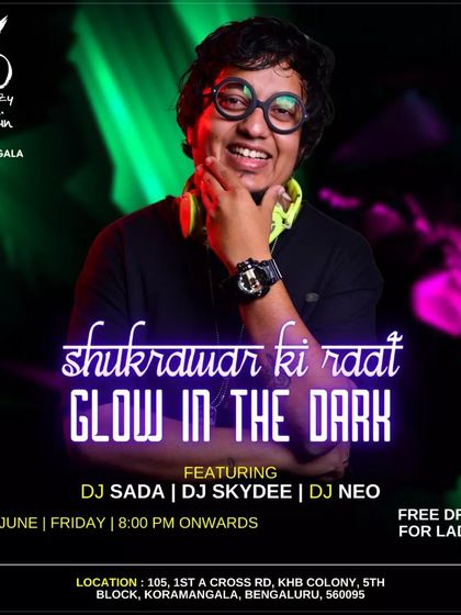 Teaming up with DJ Sada and DJ Neo for a 'Glow in the Dark' ladies' night at The Boozy Griffin.