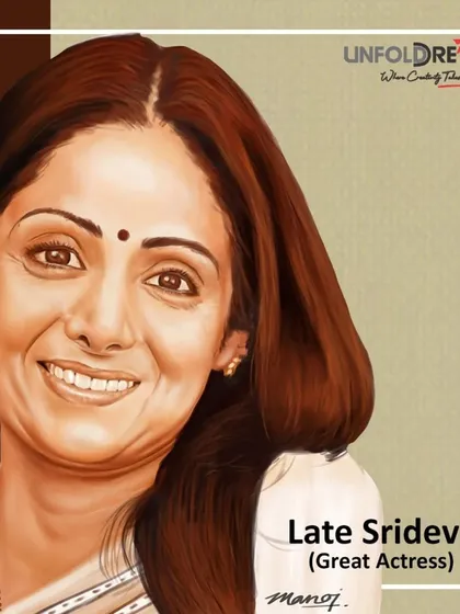 A tribute to the legendary actress, the late Sridevi ji.
