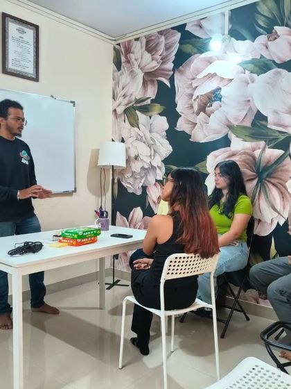 Our R&D team during a bonding meet. Over good food and great conversations, we grow more united as a team.