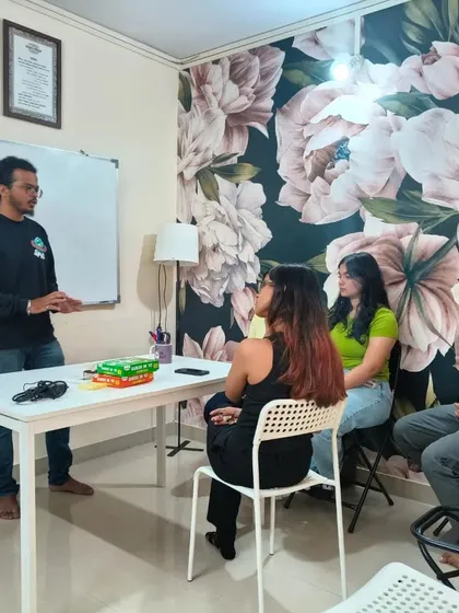 Our R&D team during a bonding meet. Over good food and great conversations, we grow more united as a team.
