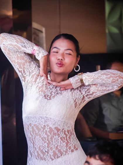 Playful and fun moments are encouraged at my parties.