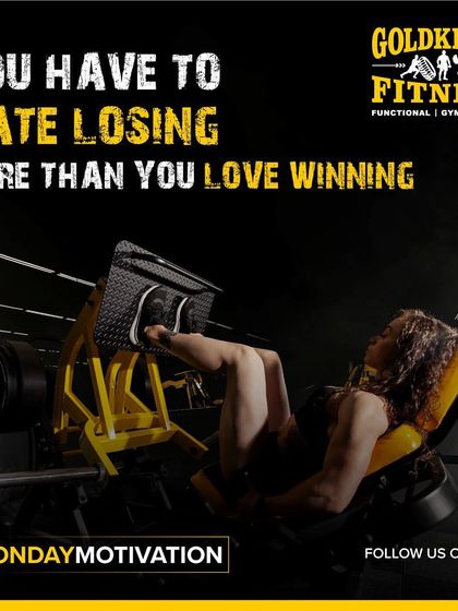 You have to hate losing more than you love winning. Let that drive you to push harder every single day.