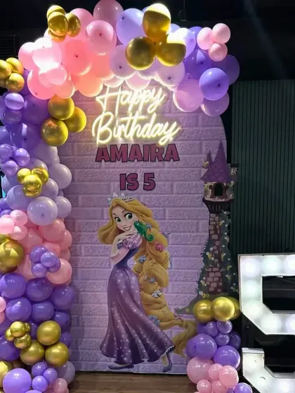 An identical shot of the Rapunzel setup, ensuring the best quality image is available.