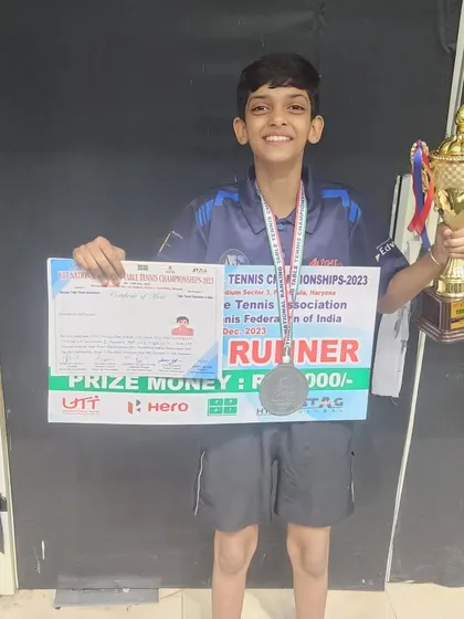 Another national medal for Alight! Shanaya Tyagi with her trophy at the National Ranking tournament in Panchkula. The journey is beautiful.