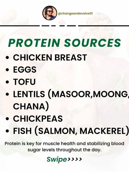 Protein is key for muscle health and stabilizing blood sugar. My PCOS grocery list includes sources like chicken breast, eggs, tofu, lentils, and fish.