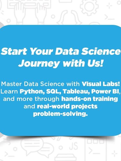 You can start your Data Science journey with us. We teach Python, SQL, Tableau, and Power BI through hands on training and real world projects.