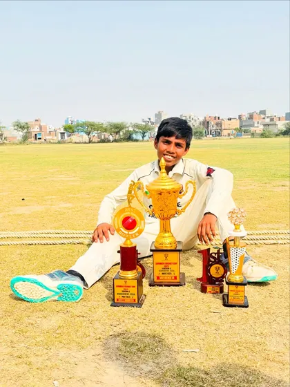 Another one of our champions with his trophies. Hard work and dedication lead to these glorious moments.