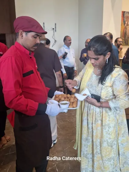 Professional service is at the heart of what we do. Our uniformed staff ensures every guest is attended to, here serving fresh starters during a naming ceremony.