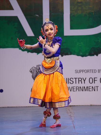 One of our youngest performers from the minor category, who won 1st place. Her joy and energy on stage were infectious.