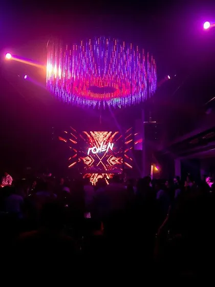The view of the packed club from the side stage at SinQ, Goa.