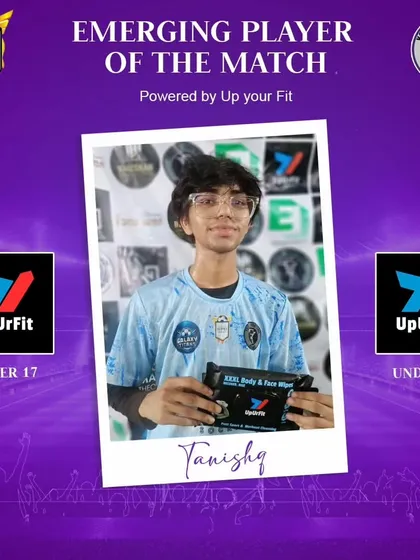 Tanishq, another U-17 talent recognized for his performance.