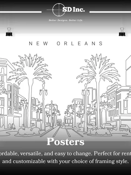 Posters are an affordable, versatile, and easy-to-change wall art option. They are perfect for renters or for anyone who likes to frequently update their decor.
