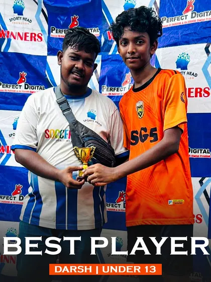 Double delight for Darsh, who also won Best Player for the Under 13s. A true all around talent.