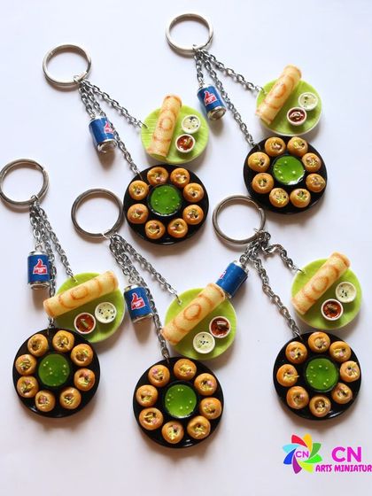 A collection of my assorted keychains, perfect for gifting.