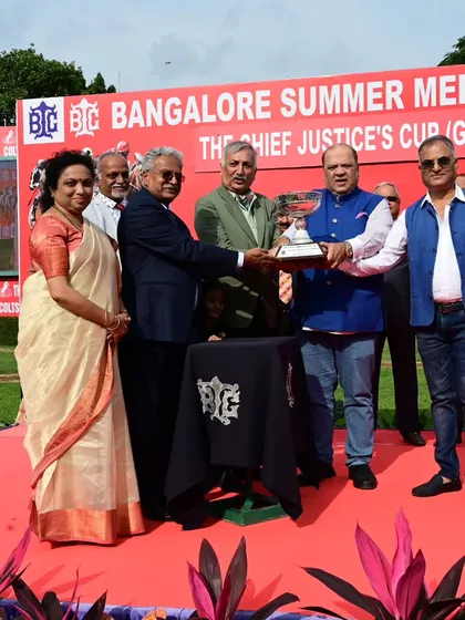 The Chief Justice's Cup (Grade III) presentation. The presence of high-ranking officials adds a layer of distinction and prestige to our sponsored events.