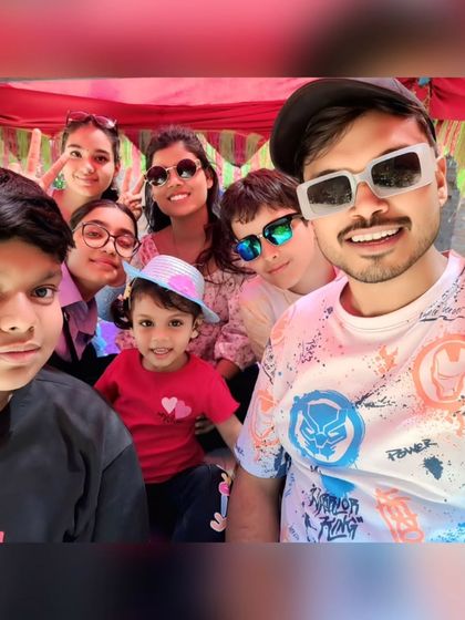 A happy selfie from our student trip. We are more than just a coaching center; we are a community. These outings help strengthen the bond between students and teachers, creating a friendly and supportive atmosphere.