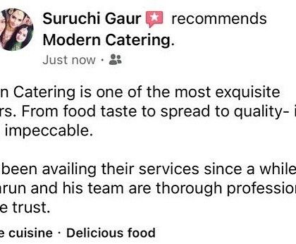 "Impeccable" is a word I am always thrilled to see in a review. This testimonial speaks to the trust our clients place in us for their most important events.