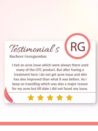 Rucheer Goregaonkar shares how his persistent acne issues were resolved after treatment at my clinic. Even with frequent travel, which was a major trigger for his breakouts, his skin has remained clear, demonstrating the effectiveness of treating the root cause.