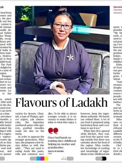 We were delighted to be featured in The Hindu for our 'Flavours of Ladakh' pop-up with Alchi Kitchen, showcasing the excitement for this unique culinary experience.