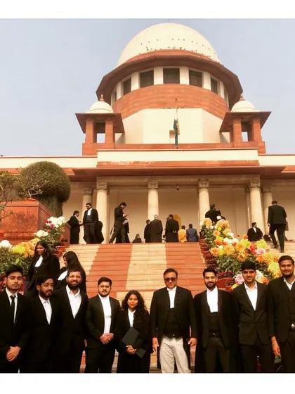 The January 2024 batch of interns at the Supreme Court. I ensure every batch gets to experience the workings of the court firsthand.